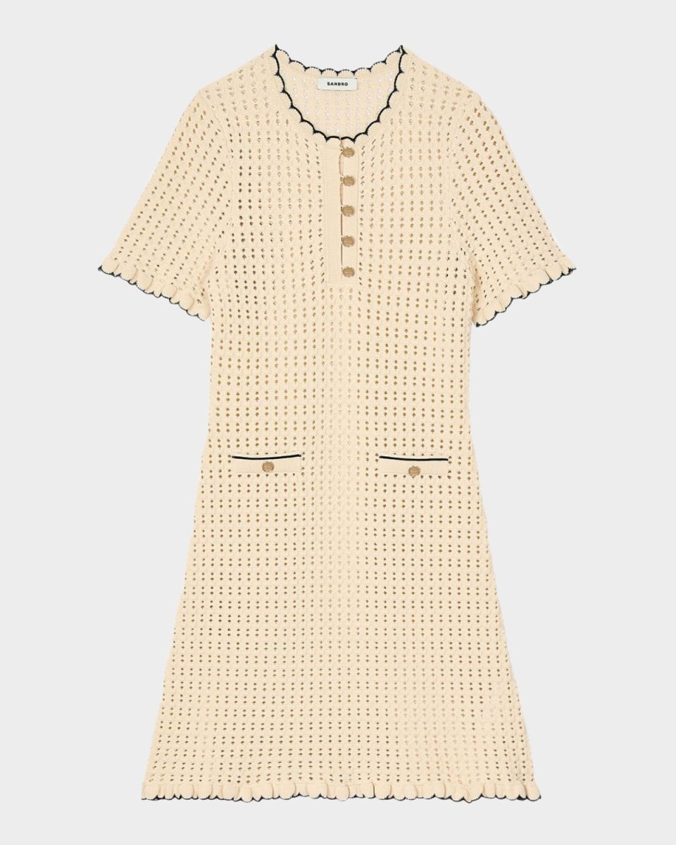 Dory Open-Knit Mini Dress